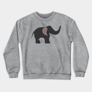 elephant mother and baby Crewneck Sweatshirt